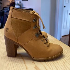 Timberland Women's Tan Lace Up Boots